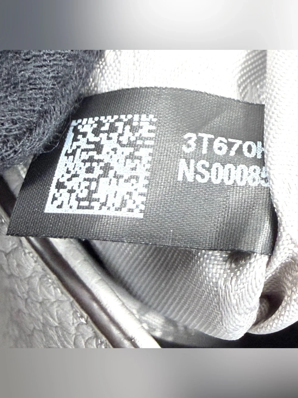 Michael Kors Gray Leather Mini Fold Over Crossbody Bag Chain Strap Charm 1606